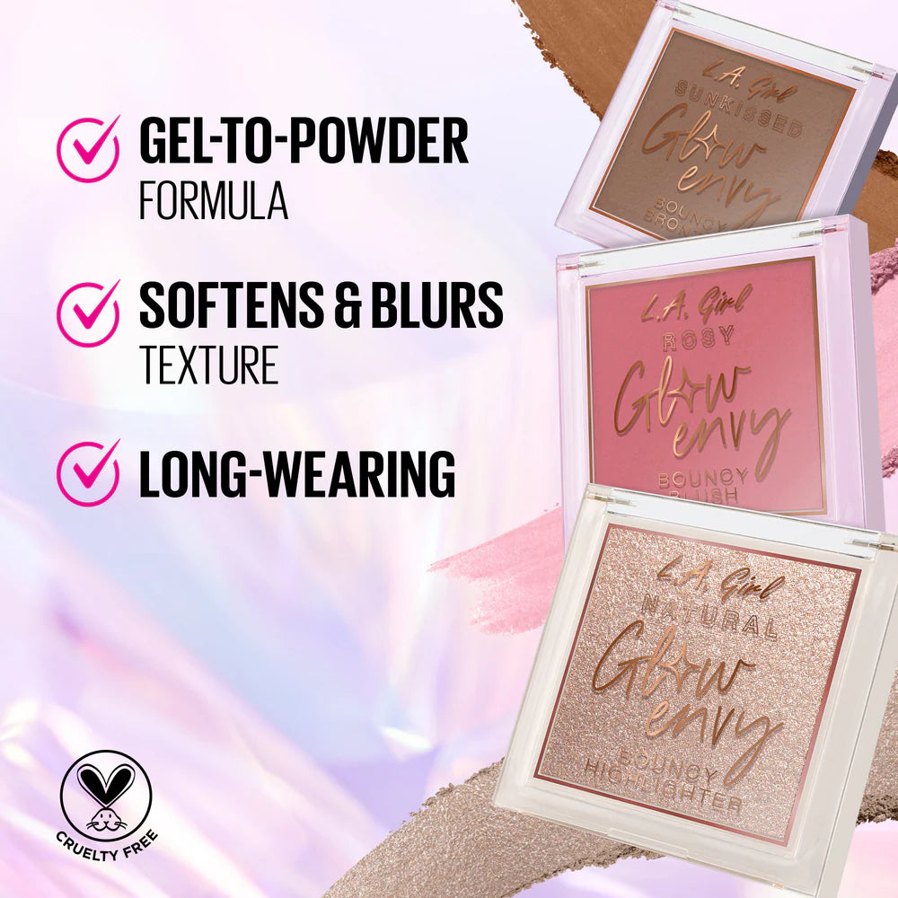 GLOW ENVY BOUNCY BRONZER, BLUSH, & HIGHLIGHTER