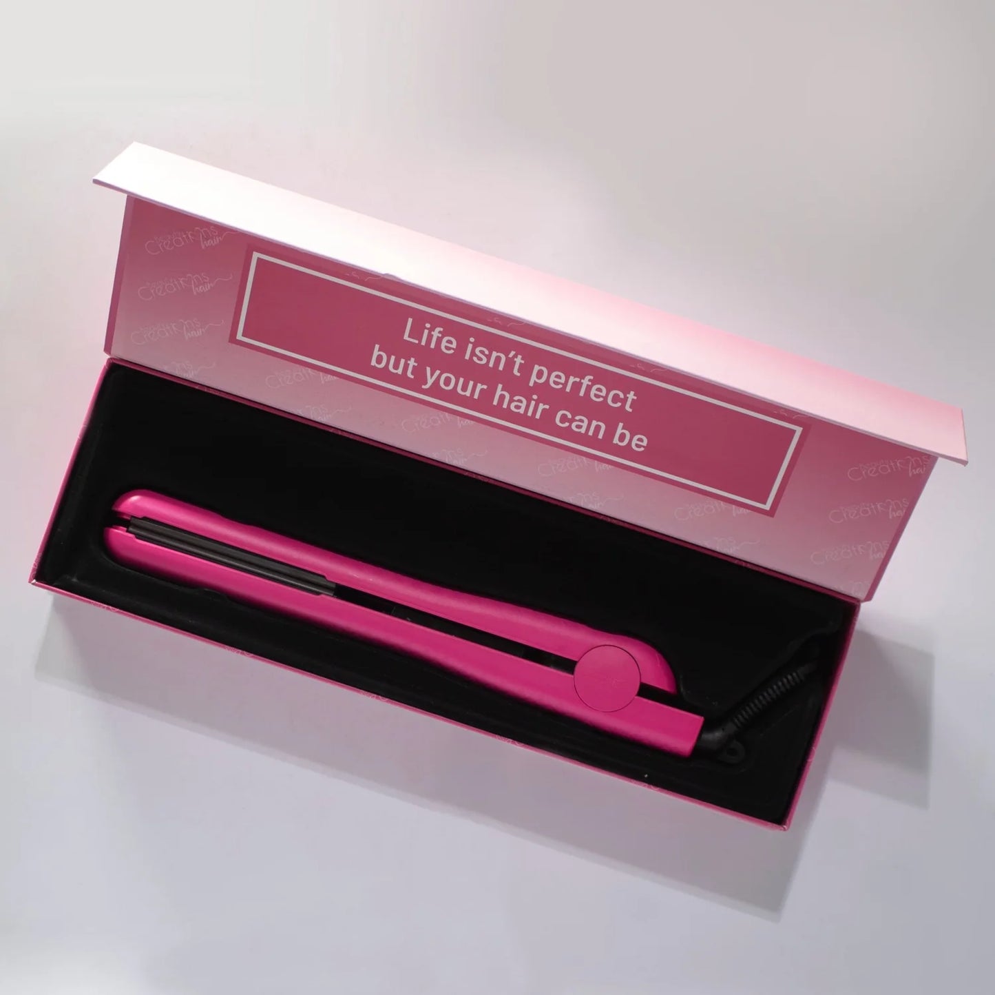 PINK HAIR STRAIGHTENER